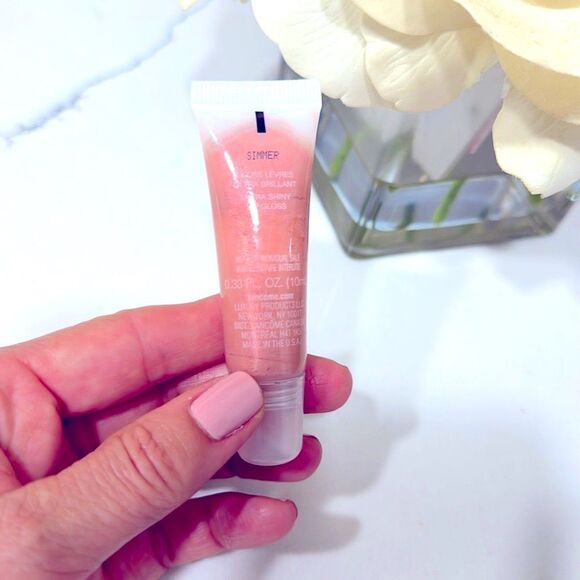 Lancome Juicy Tubes lip gloss "Simmer" Opalescent Creamy Nude Shine Hydration - Picture 5 of 7